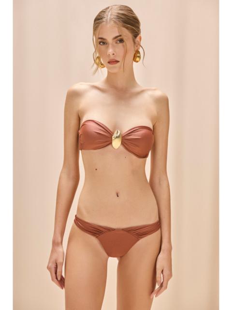 PatBO GOLDEN DUNE LYCRA SEASHELL BIKINI BOTTOM