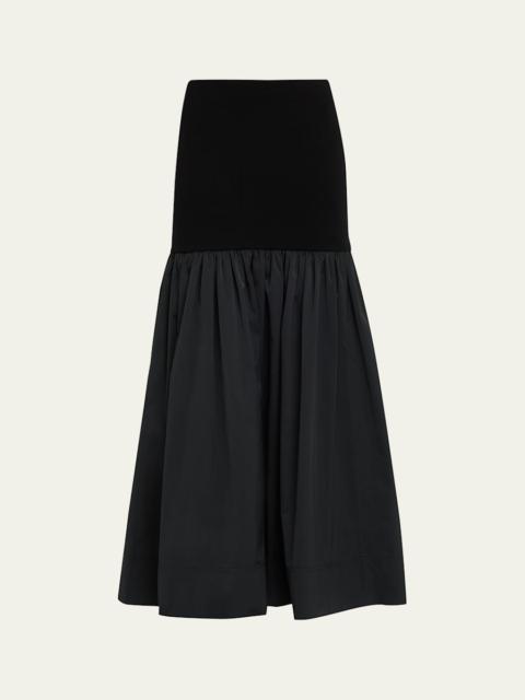A.L.C. Cami Merino Combo Maxi Skirt