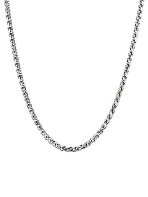 DAVID YURMAN Men's Wheat Chain Necklace in Sterling Silver, 4mm - Silver