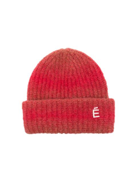 logo-patch beanie hat