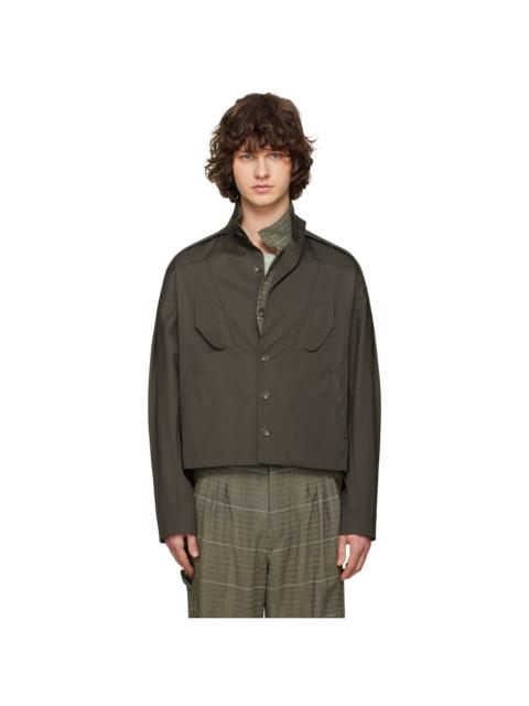 Kiko Kostadinov Brown Egreta Jacket