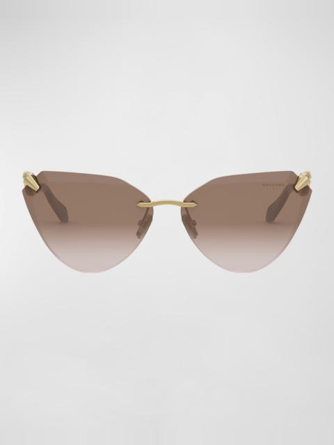 BVLGARI Serpenti Viper Cat-Eye Sunglasses