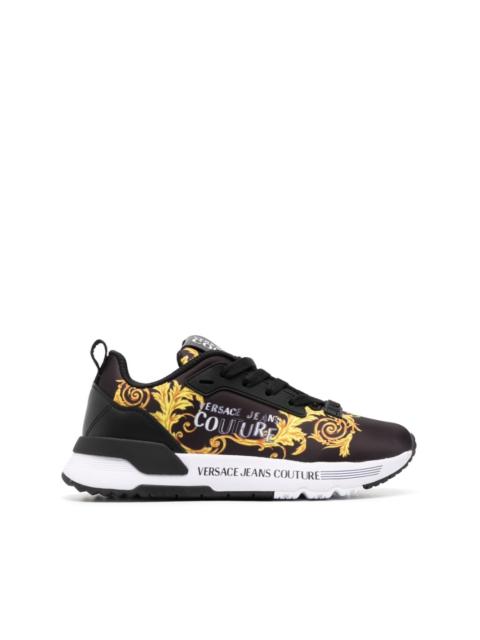 VERSACE JEANS COUTURE logo-print lace-up trainers