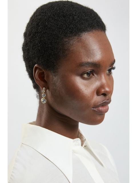 KAREN MILLEN Crystal Flow Drop Earrings