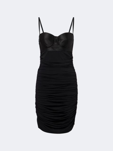 Dolce & Gabbana Ruched satin minidress