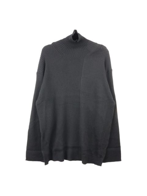 Yohji Yamamoto contrast-rib wool jumper