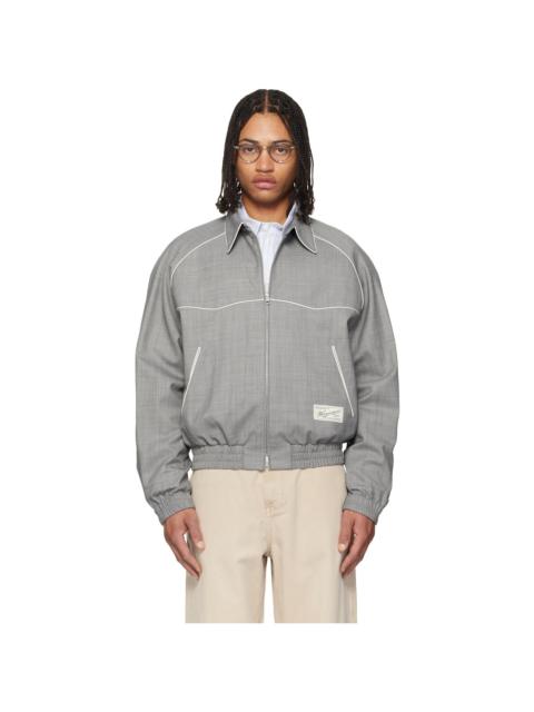 Wooyoungmi Gray Wool Poly Banding Jacket