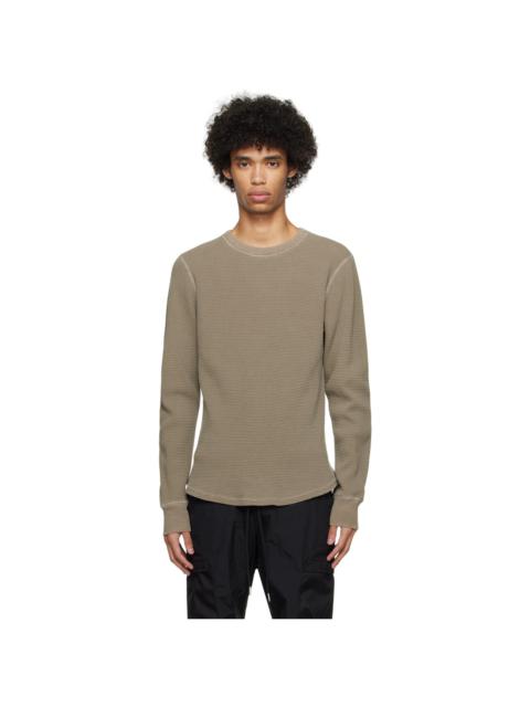 Khaki Thermal Long Sleeve T-Shirt