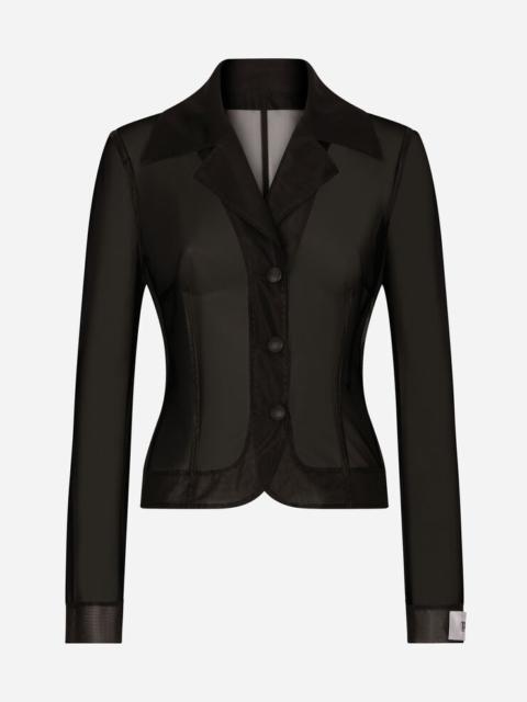Single-breasted marquisette Dolce jacket