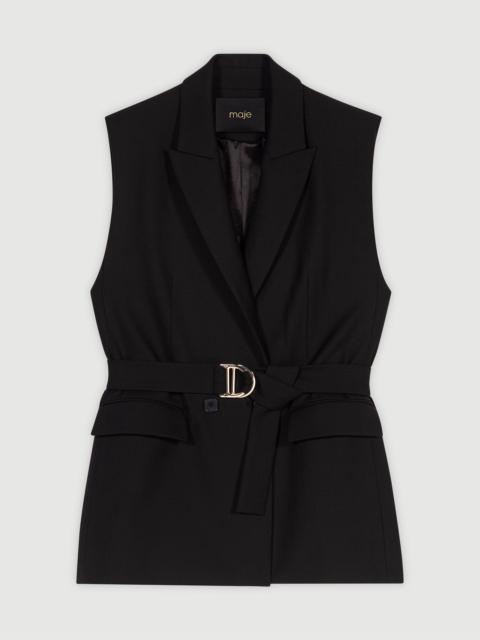maje Sleeveless suit jacket