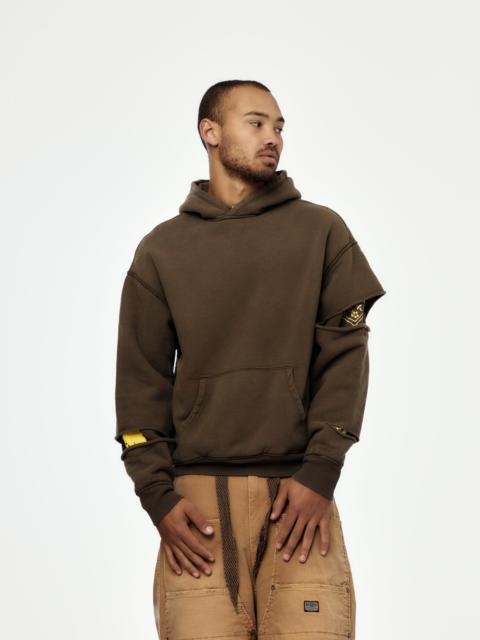 Kapital SWT KNIT REVERSIBLE ELBOW RIPPED SWT (PECKISH RAINBOWY)