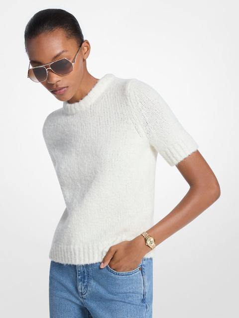 MICHAEL KORS Knit Short-Sleeve Sweater