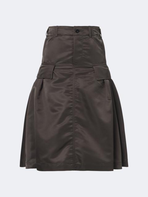 sacai Twill midi skirt