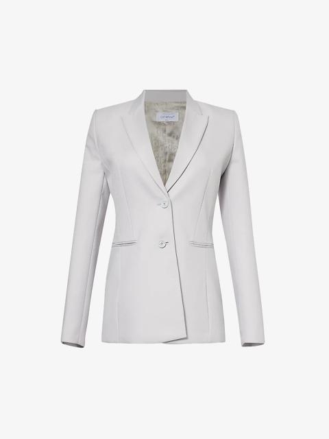 Off-White Corporate Tech brand-print single-breasted woven blazer