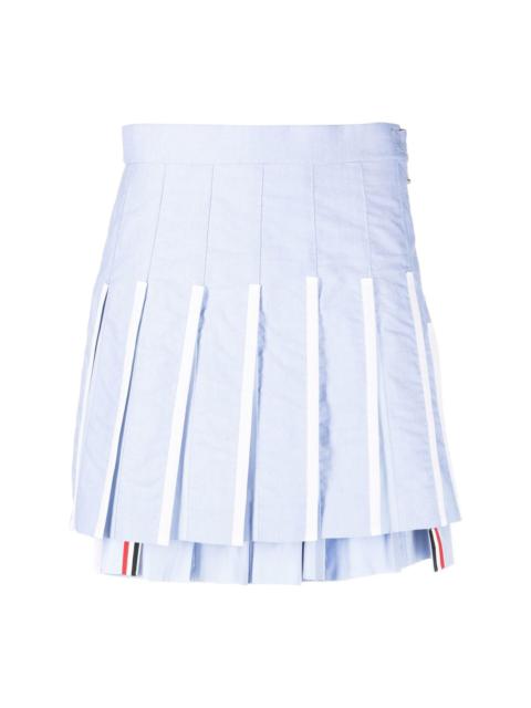 pleated high-waist skirt