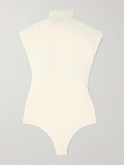 Alaïa Wool-blend turtleneck bodysuit
