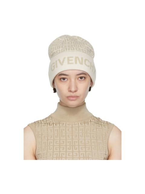 Givenchy Beige 4G Beanie