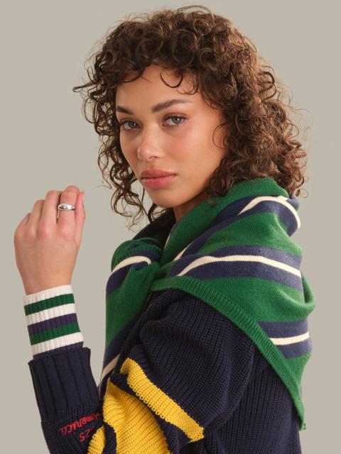 525 america Elle Stripe Triangle Scarf