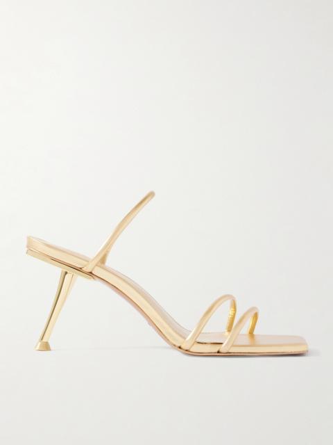 Cult Gaia Lydia Metallic Leather Sandals