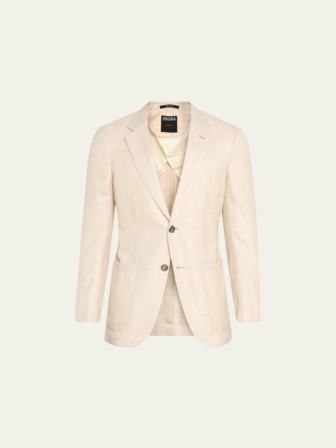 ZEGNA Men's Cashmere and Silk Tailoring Jacket