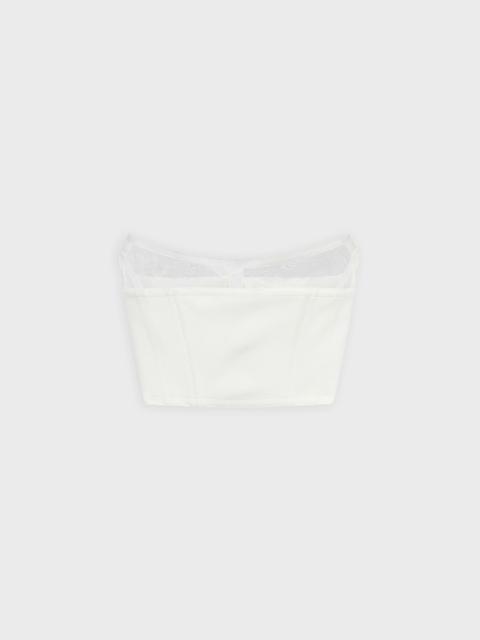 Blumarine TOP BUSTIER IN CREPE WITH SHAPED NECKLINE