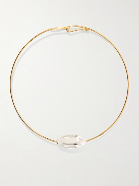 LIÉ STUDIO The Scarlet Gold-plated Silver Necklace