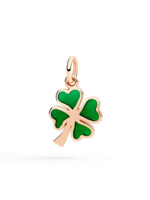 DoDo ROSE GOLD & ENAMEL FOUR LEAF CLOVER CHARM