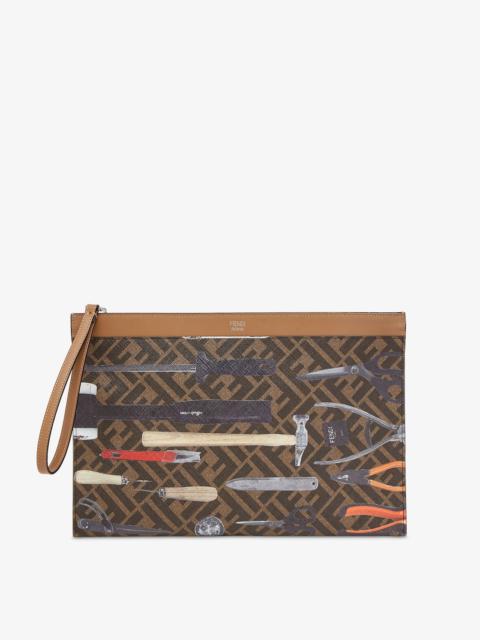 FENDI FF Medium Flat Pouch