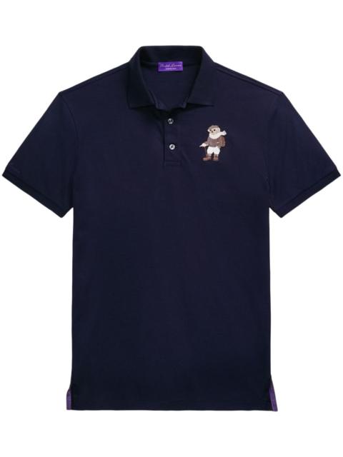 Ralph Lauren Teddy Bear-embroidered cotton polo shirt