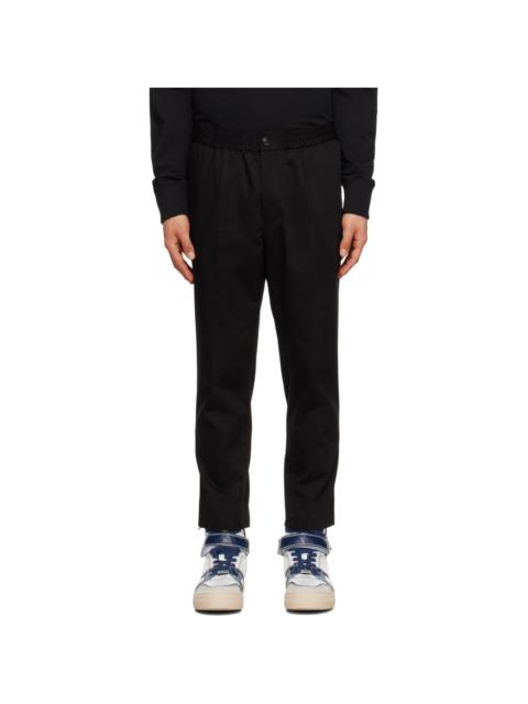 AMI Paris Black Elasticized Trousers