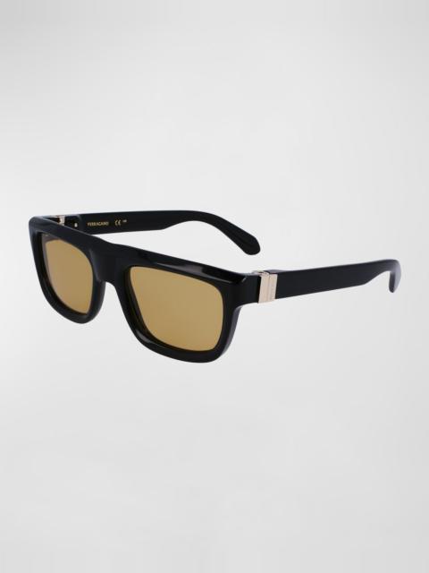 Men's Prisma Acetate Square Sunglasses, 56mm