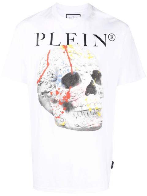PHILIPP PLEIN Skull-print cotton T-shirt