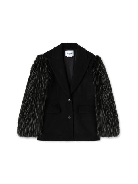 MSGM "Compact Wool felt" jacket