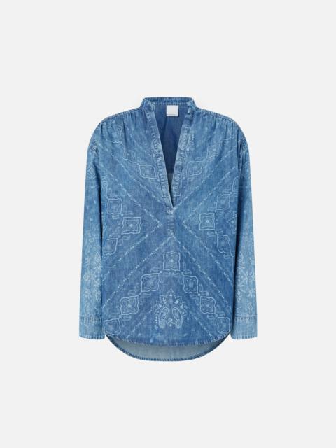 PINKO Bengasi light denim shirt ブラウス・シャツ PINKO Pinko Bengasi Light Denim Shirt | worldclassfashion