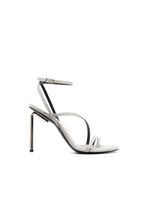 Off-White glitter heeled sandals