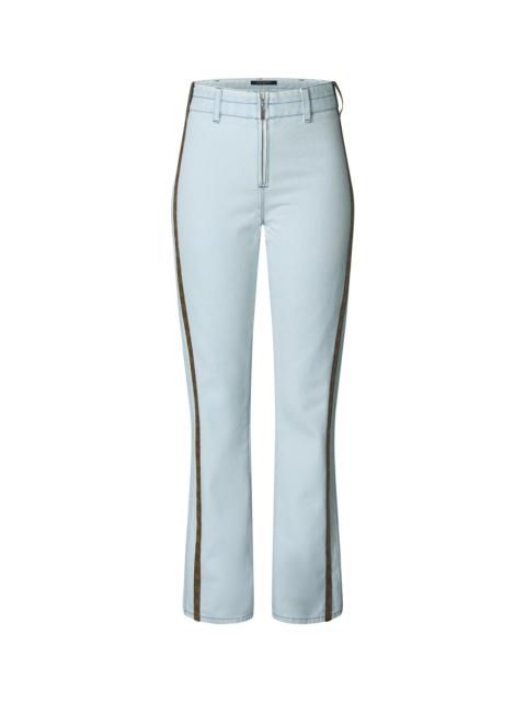 Louis Vuitton Monogram Accent Washed Denim Jeans