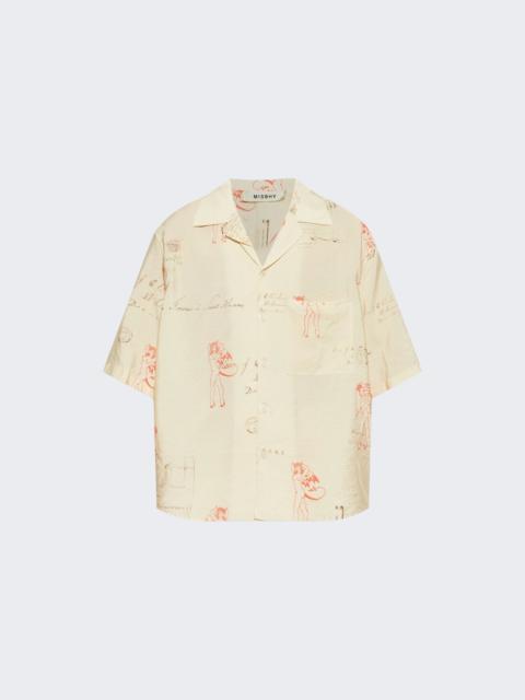 MISBHV Devil & Angel Poscard Shirt Beige