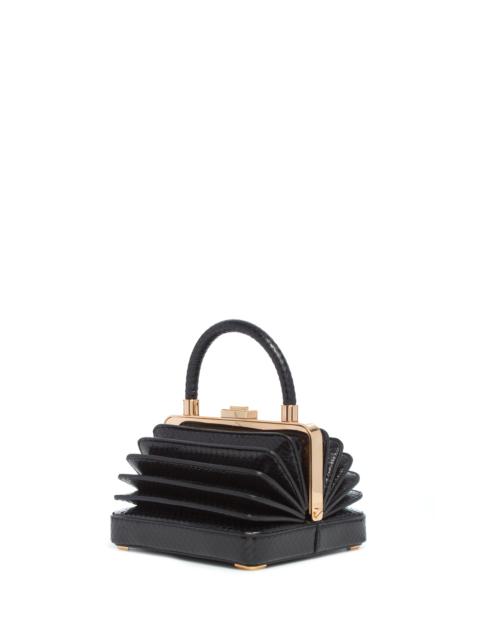 GABRIELA HEARST Small Diana Bag in Black Snakeskin