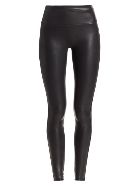 SPANX Women's Faux Leather Leggings - Black