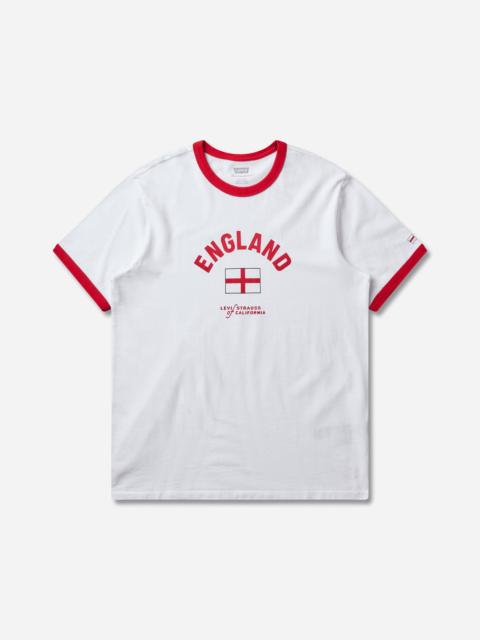 Levi's Men's England Ringer T-Shirt White