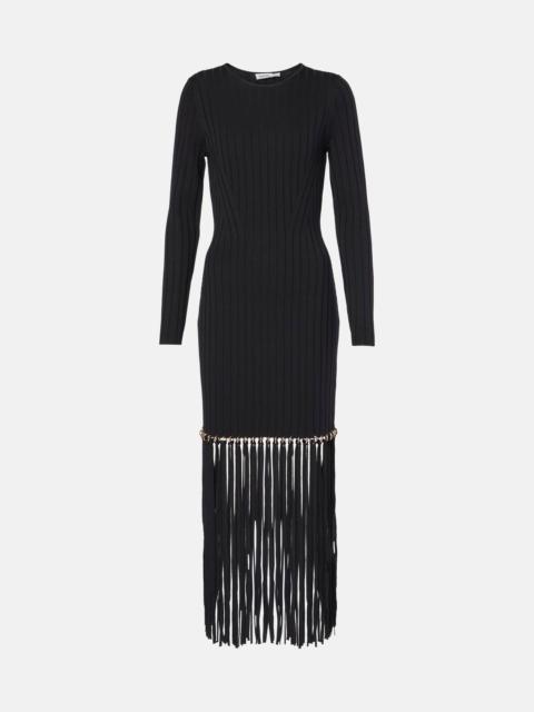 SIMKHAI Sharron fringed midi dress