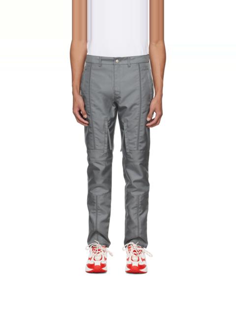 Kanghyuk Gray Lock Stitched Trousers