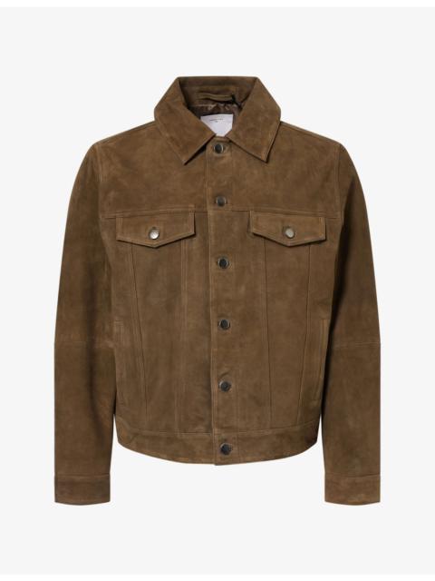 PERCIVAL Western Flap-Pocket Leather Jacket