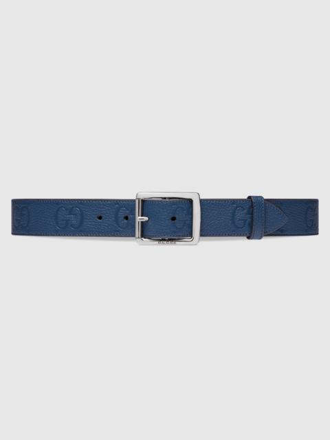 GG rubber-effect leather belt