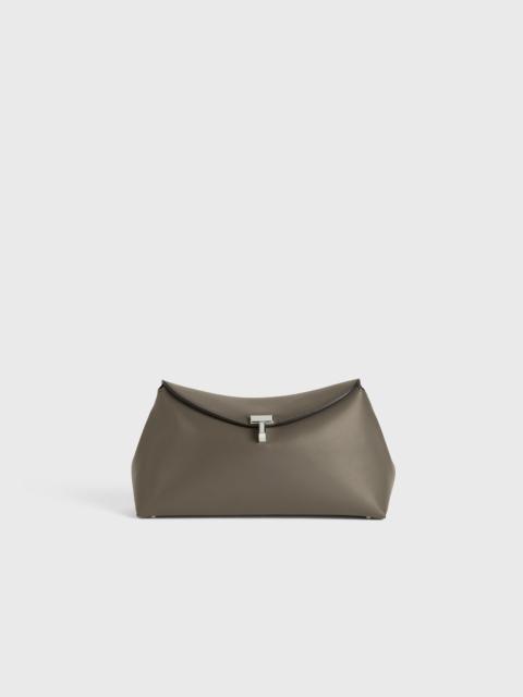 Totême T-Lock clutch ash