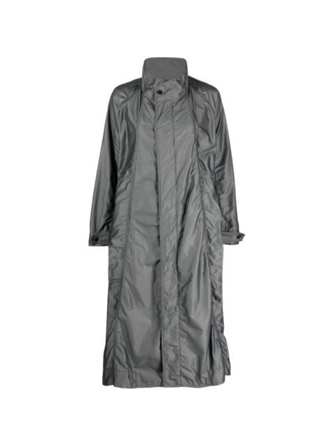 ISSEY MIYAKE ruched-detailing coat
