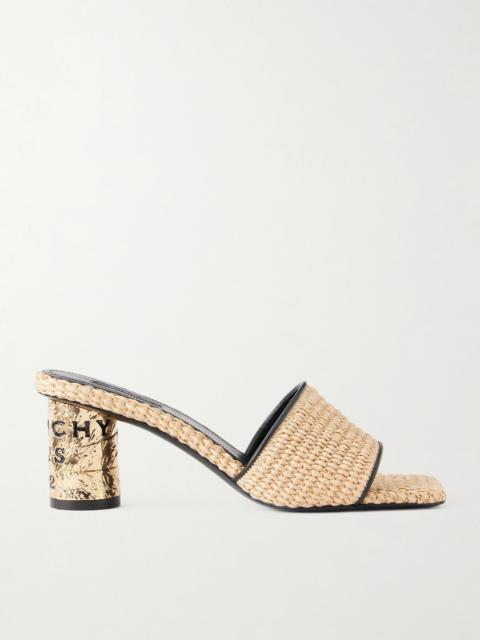 Givenchy Tape Raffia Mules