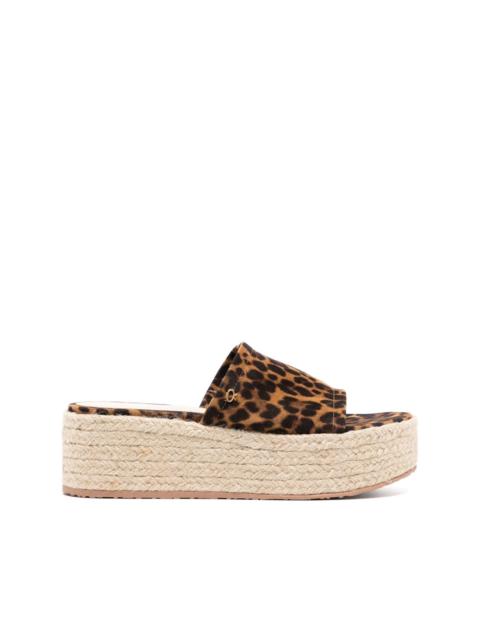 leopard platform espadrilles