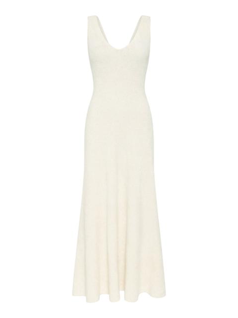 GABRIELA HEARST Lady Hall Knit Slip Dress in Ivory Silk
