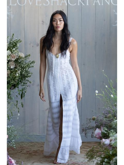LoveShackFancy Calyx Cotton Victorian Maxi Dress